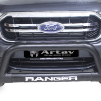 FORD-T6-FACELIFT-BLACK-NUDGE-BAR-�-BS-150041 Ford Ranger Nudge Bar - Black - 2106-2022