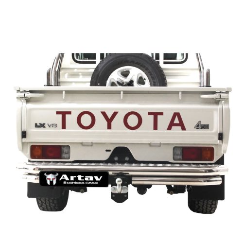 TOYOTA-LANDCRUISER-REAR-STEP-�-90030T-�-TOWBAR-90031T Toyota Landcruiser Rear Step Stainless 90030T 2007 >