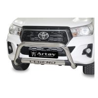 Toyota-legend-oval-nudge-bar-stainless-80052T Toyota Hilux LEGEND Oval Nudge Bar - Stainless Steel