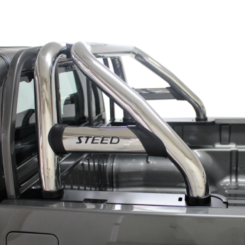 MAHINDRA-SPORTS-BAR-72052T GWM Steed 5 & 5E Sports Bar Oval Side Plates Stainless