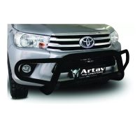 Toyota-BS-80059 Toyota Hilux Bull Bar / Tri Bumper Protector Black