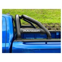 Ford Ranger Next Gen SportsBar with Oval Side Tubes Black