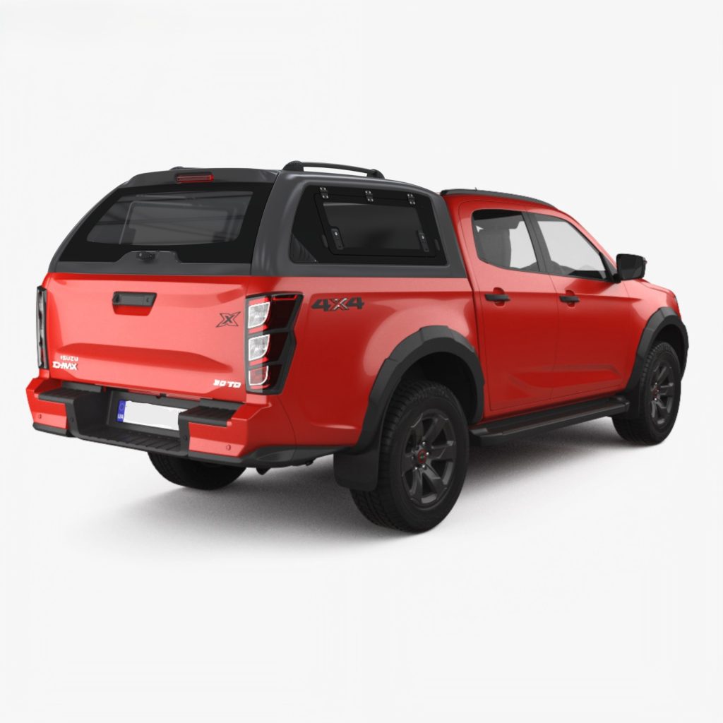 ISUZU D/CAB FIBREGLASS EXEC TIP UP CANOPY